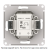 AtlasDesign выключатель двухклавишный, сх.5, 10АХ, механизм, алюминий ATN000351